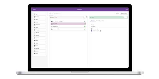 Create your project and forms on the website